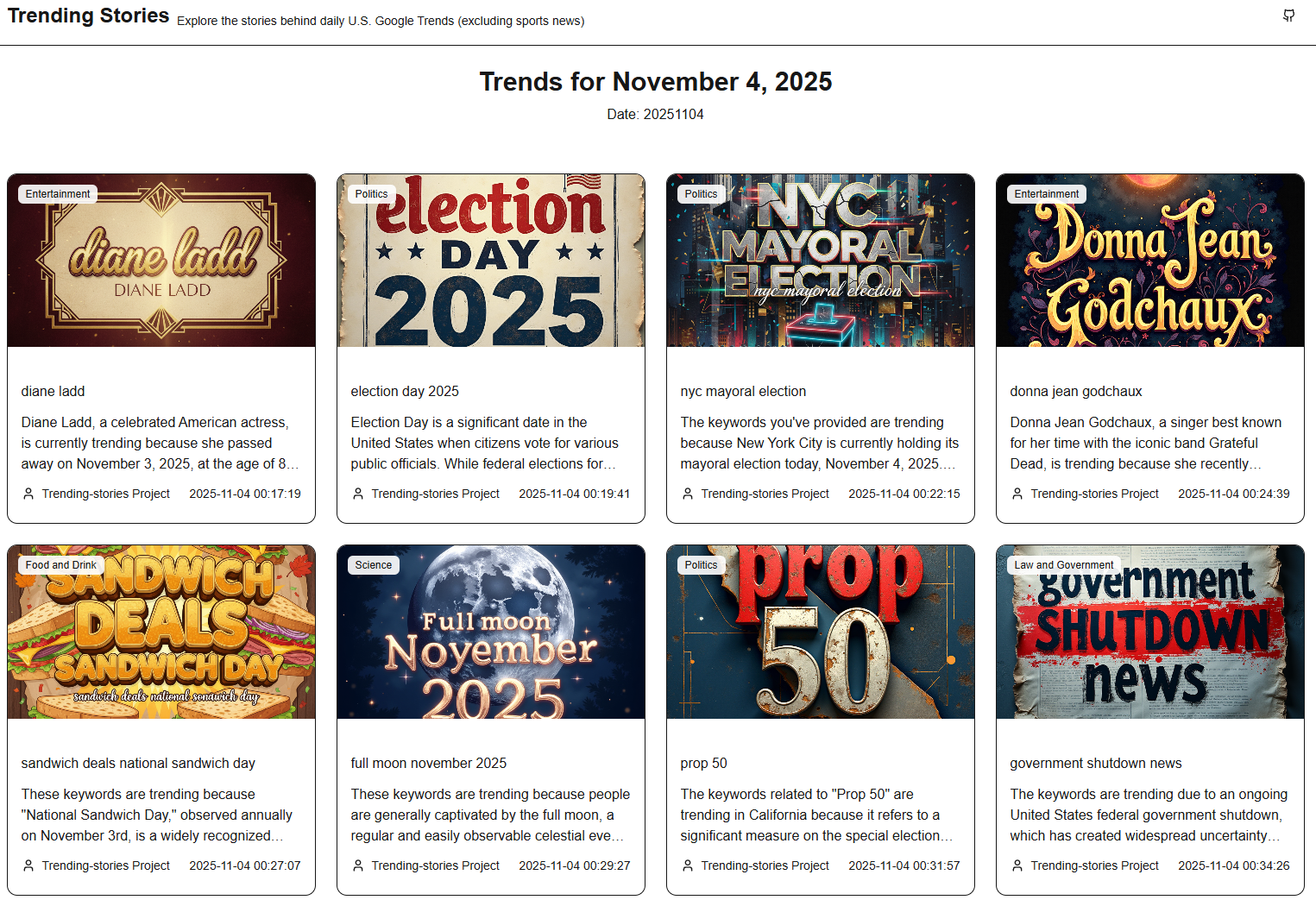 Trending stories 轉型方案